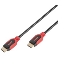 Vivanco HDMI Kabel mit Ethernet (Audio Rückkanal ARC 1.5m rot/schwarz