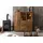 Wolf Möbel Highboard 140 x 150 x 40 cm Akazie lackiert / Beige
