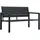 vidaXL Gartenbank 124 x 70 x 78 cm Schwarz