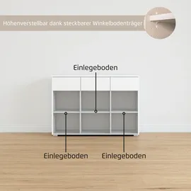 OTTO home Kombikommode 120 x 81 x 42 cm Weiß