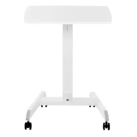 FROMM & STARCK Laptoptisch Laptopständer Notebooktisch auf Rollen höhenverstellbar 76 - 113 cm Notebook Ständer, Weiss