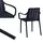 vortivo Gartenstuhl 8er Set 200 x 200 x 200 cm schwarz