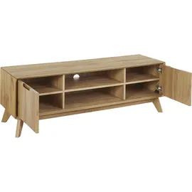 Andas Lowboard »Pandrup« Kommode mit 3 Einlegeböden und Kabeldurchführung, B:135 cm