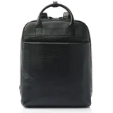 Castelijn & Beerens Hanne Business-Rucksack RFID Schutz Leder 40 cm Laptopfach schwarz