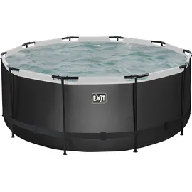 EXIT TOYS Black Leather Pool 360 x 122 cm inkl. Filterpumpe