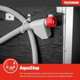 Telefunken GEU6014AI Unterbau-Geschirrspüler (Unterbau, 600 mm, Silber)