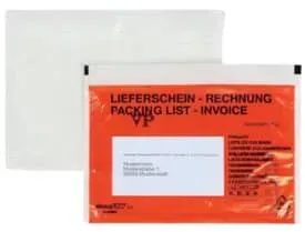 Begleitpapiertasche C6 SK rot 250St. DOCUFIX 2FVDO402025 Druck Lief./Rech.