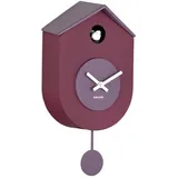 Karlsson Wanduhr Grato Cuckoo - Dunkelviolett - 9.2x17.5x33.2cm - Rechteck - Thermoplast - Wanduhr Modern Wohnzimmer - Wanduhren
