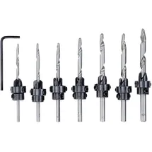 KWB Bohrer-Set mit Senker für Holz 8-teilig