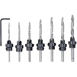 KWB Bohrer-Set mit Senker für Holz 8-teilig