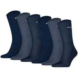 Puma Tennissocken 6er Pack Blau 39-42