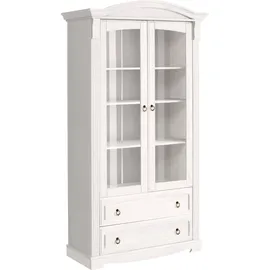 OTTO home Glasvitrine Anna 97 x 46 x 188 cm Weiß