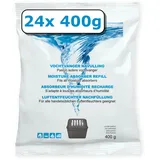 400g Raum-/ Luftentfeuchter - Granulat im Vliesbeutel - Nachfüllpack für Raumentfeuchterboxen ab 400g (Duftneutral, 24 x 400 g)
