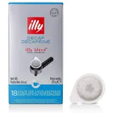 illy Kaffee, E.S.E. Kaffeepads Einzelportion, entkoffeiniert - 12 Verpackungen mit je 18 Kaffeepads