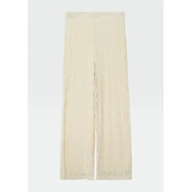 s.Oliver Wide-Leg-Hose aus Spitze mit Viskosefutter - beige - 134/140