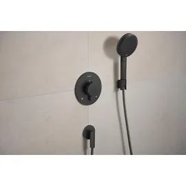 Hansgrohe Ecostat Comfort S Duschthermostat Unterputz für 2 Verbraucher Brushed Black Chrome 33715340