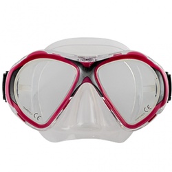 Scubaforce Tauchmaske Vision II - Farbe Transparent / Pink