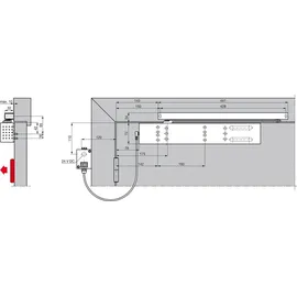 DORMA TS 99 FL Türöffner Silber