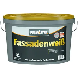 Primaster Fassadenfarbe Fassadenweiß weiß 10 l