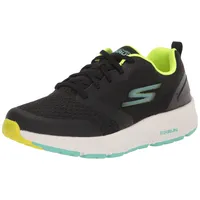 Skechers Damen Go Run Consistent – Intensify Sneaker, Schwarz/Limettengrün, 41.5 EU - 41.5 EU