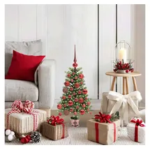 vidaXL Weihnachtsbaum mit Beleuchtung Grün 65 cm