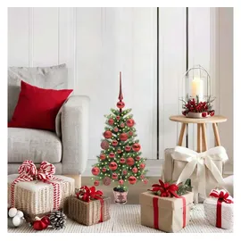 vidaXL Weihnachtsbaum mit Beleuchtung Grün 65 cm
