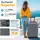 Kesser KESSER® Reisekoffer Set 3-teilig | Kofferset + Handgepäck | Trolley ABS Hartschalenkoffer mit Zahlenschloss, Kofferwaage & Reisebrieftasche 360° R... - Dunkelgrau