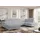 altdecor Ecksofa COMA U Cord 3-Sitzer Grau
