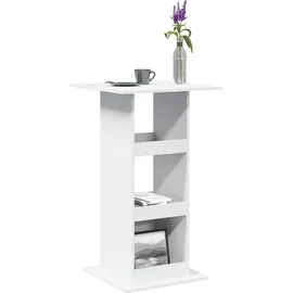 vidaXL Bartisch mit Ablagen 60 x 60 x 102 cm Weiß
