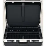 PROMAT Schalenkoffer B490xT188xH365mm m.Wkz.taschen 24,5l ABS-Ku.Alu-Rahmen