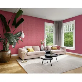 Rasch Textil Vliestapete 10 m x 0,53 m 746365 Pink-Dunkelpink