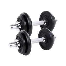 Songmics Kurzhantel Hantelset aus Gusseisen verstellbar 20 kg schwarz