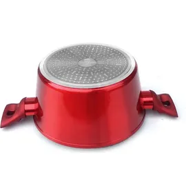 Berlinger Haus BH/1256N Metallic Line Burgundy Kasserolle in Rot mit Deckel Topf Durchmesser 20 cm