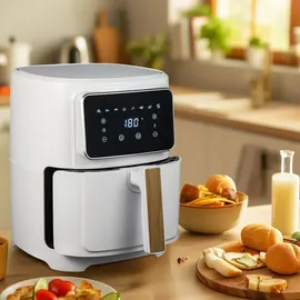 BERGNER Heißluft-Fritteuse 6,9 l 1800 W Weiß
