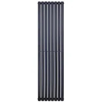 Belrad Paneelheizkörper 1800 x 472 mm 1640 W schwarz Mittelventil