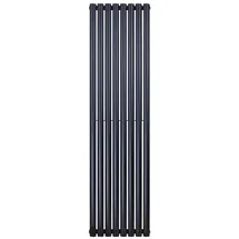 Belrad Paneelheizkörper 1800 x 472 mm 1640 W schwarz Mittelventil