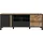 Forte Hayato TV-Lowboard 154,5 cm Beige/Schwarz Holzwerkstoff