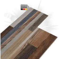 DELUKE® Vinylboden PVC-Dielen selbstklebend wasserfest 2mm Stärke Klebevinylboden Bodenbelag Laminatboden Dekor-Dielen Mehrfarbig, 2,51 m2