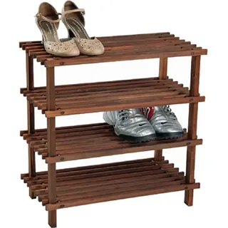 KESPER Schuhregal natur Holz B/H/L: ca. 26x52x54 cm
