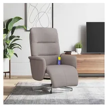vidaXL Massagesessel mit Fußteil Polyester 84 x 105 x 0 cm Schwarz