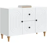 vidaXL TV Möbel Sideboard 89 x 34,5 x 60 cm Weiß Holzwerkstoff