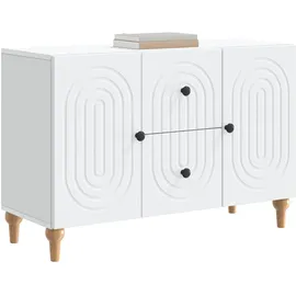 vidaXL TV Möbel Sideboard 89 x 34,5 x 60 cm Weiß Holzwerkstoff