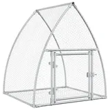 vidaXL Freigehege 100 x 105 x 120 cm silber