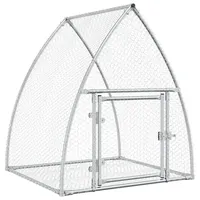 vidaXL Freigehege 100 x 105 x 120 cm silber