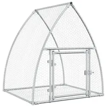 vidaXL Freigehege 100 x 105 x 120 cm silber