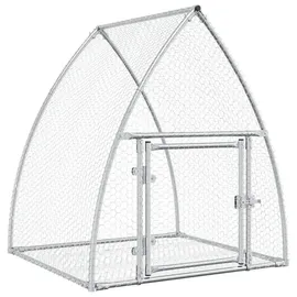 vidaXL Freigehege 100 x 105 x 120 cm silber