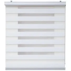 STORESDECO Doppelrollo 120 x 250 cm weiß