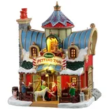 Lemax Santa's Petting Zoo Weihnachtsdorf beleuchtet handbemalt animiert