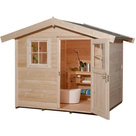 Weka Gartenhaus 123 2,41 x 2,35 m natur