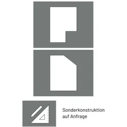 Kermi Aufpreis für Schrägschnitt / Ausschnitt /.. - Dienstleistung